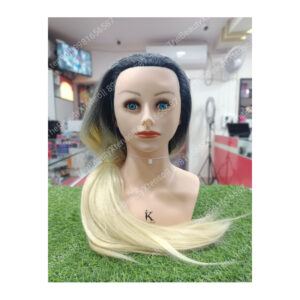 Hair Dummy With Shoulder Black & White (KB)